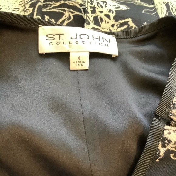 St. John Collection Floral Print Skirt Sz-4 - Picture 4 of 4